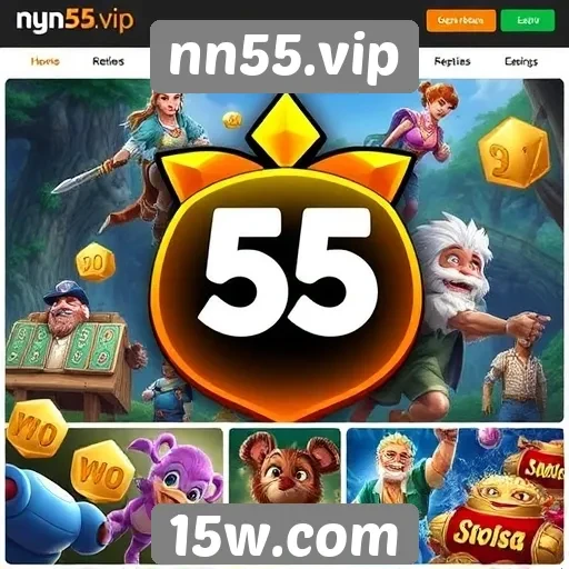 Variedade de jogos disponíveis em nn55.vip